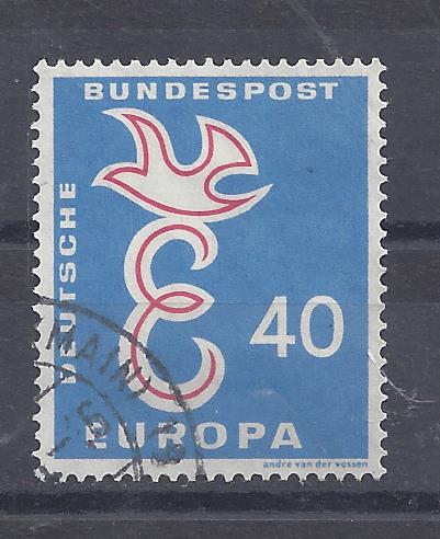 Bild 1 von Mi. Nr. 296, BRD, Bund, Jahr 1958, Europa 40 V1a