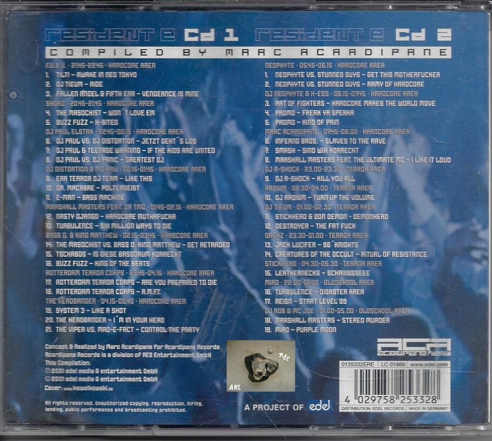 Bild 1 von Resident e, the best in hardcore, grabber and brave, CD