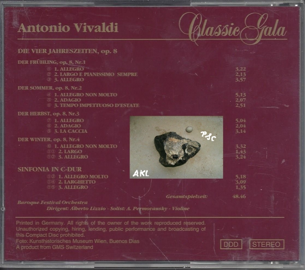 Bild 1 von Classic Gala, Vivaldi, Die vier Jahreszeiten, Op. 8 Nr. 1, CD ✔️