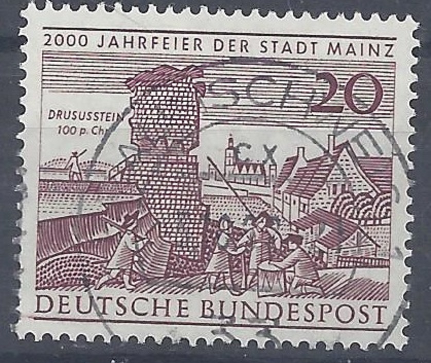Bild 1 von Mi. Nr. 375, BRD, Bund, Jahr 1962, 2000 Jahre Mainz, gestempelt