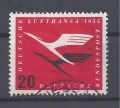 Mi. Nr. 208, BRD, Bund, Jahr 1955, Lufthansa 20 rot, gest.