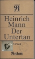 Der Untertan, Roman, Heinrich Mann