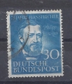 Bild 1 von Mi. Nr. 161, BRD, Bund, Jahr 1952, 75 J Telefon in Deutschland, blau, gestempelt