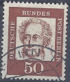 Mi. Nr. 356, BRD, Bund, Freimarke 50, gestempelt