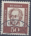 Bild 1 von Mi. Nr. 356, BRD, Bund, Freimarke 50, Jahr 1961, gestempelt