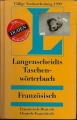 Langenscheidts Taschenwörterbuch, Französisch Deutsch