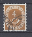 Bild 1 von Mi. Nr. 124, BRD, Bund, Jahr 1951, Posthorn 4, hellbraun, gestempelt