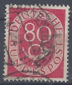 Bild 1 von Mi. Nr. 137, BRD, Bund, Posthorn 80, Jahr 1951, gestempelt