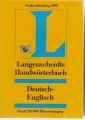 Langenscheidts Handwörterbuch, Deutsch Englisch