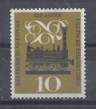 Bild 1 von Mi. Nr. 345, Bund, BRD, 1960, 125 Eisenbahn, Klebefläche