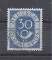 Bild 1 von Mi. Nr. 132, BRD, Bund, Jahr 1951, Posthorn 30, blau, gestempelt