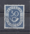 Mi.Nr. 132, BRD, Bund, Jahr 1951, Posthorn 30, blau, gestempelt