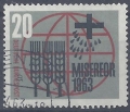Bild 1 von Mi. Nr. 391, Misereor, Kampf gegen Hunger 20, Jahr 1963, gestempelt