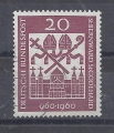 Mi. Nr. 336, Bund, BRD, 1960, Bernward, gestemp, PF