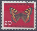 Bild 1 von Mi. Nr. 378, BRD, Bund, Jahr 1962, Jugend Schmetterlinge 20+10, gestempelt