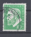 Bild 1 von Mi. Nr. 209, BRD, Bund, Jahr 1955, Oskar v. Miller grün, gest.