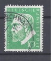 Mi. Nr. 209, BRD, Bund, Jahr 1955, Oskar  v.Miller grün, gest.