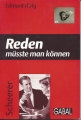 Reden müsste man können, Scheerer Harald