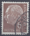 Mi. Nr. 180, BRD, Bund, Jahr 1954, Heuss 6, gestempelt