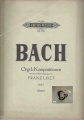 Bach, Orgel Kompositionen, Edition Peters Nr. 222