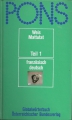 Pons, Globalwörterbuch, französisch deutsch, Teil 1, Weis Mattutat ✔️