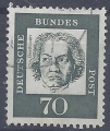 Bild 1 von Mi. Nr. 358, BRD, Bund, Jahr 1961 Freimarke 70, Jahr 1961, gestempelt