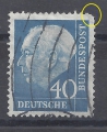 Bild 1 von Mi. Nr. 260, BRD, Bund, Jahr 1957, Theodor Heuss 40, Varia 1a
