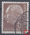 Bild 3 von Mi. Nr. 180, BRD, Bund, Jahr 1954, Heuss 6, gestempelt