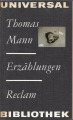 Erzählungen, Thomas Mann, Reclam