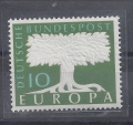 Bild 1 von Mi. Nr. 268, BRD, Bund, Jahr 1957, Europa 10, V 1a, mit Klebefläche