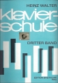 Klavierschule, Dritter Band, Heinz Walter, Edition Breitkopf