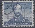 Mi. Nr. 150, BRD, Bund, Jahr 1952, Otto Motor, blau, gestempelt