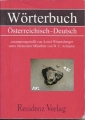 Wörterbuch Österreichisch, Deutsch, Residenz Verlag