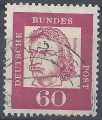 Bild 1 von Mi. Nr. 357, BRD, Bund, Jahr 1961 Freimarke 60, gestempelt