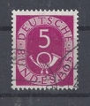Bild 1 von Mi. Nr. 125, BRD, Bund, Jahr 1951, Posthorn 5, lila, gestempelt