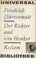 Der Richter und sein Henker, Friedrich Dürrenmatt, Reclam 💎
