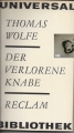 Der verlorene Knabe, Thomas Wolfe, Reclam
