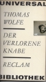 Der verlorene Knabe, Thomas Wolfe, Reclam 💎